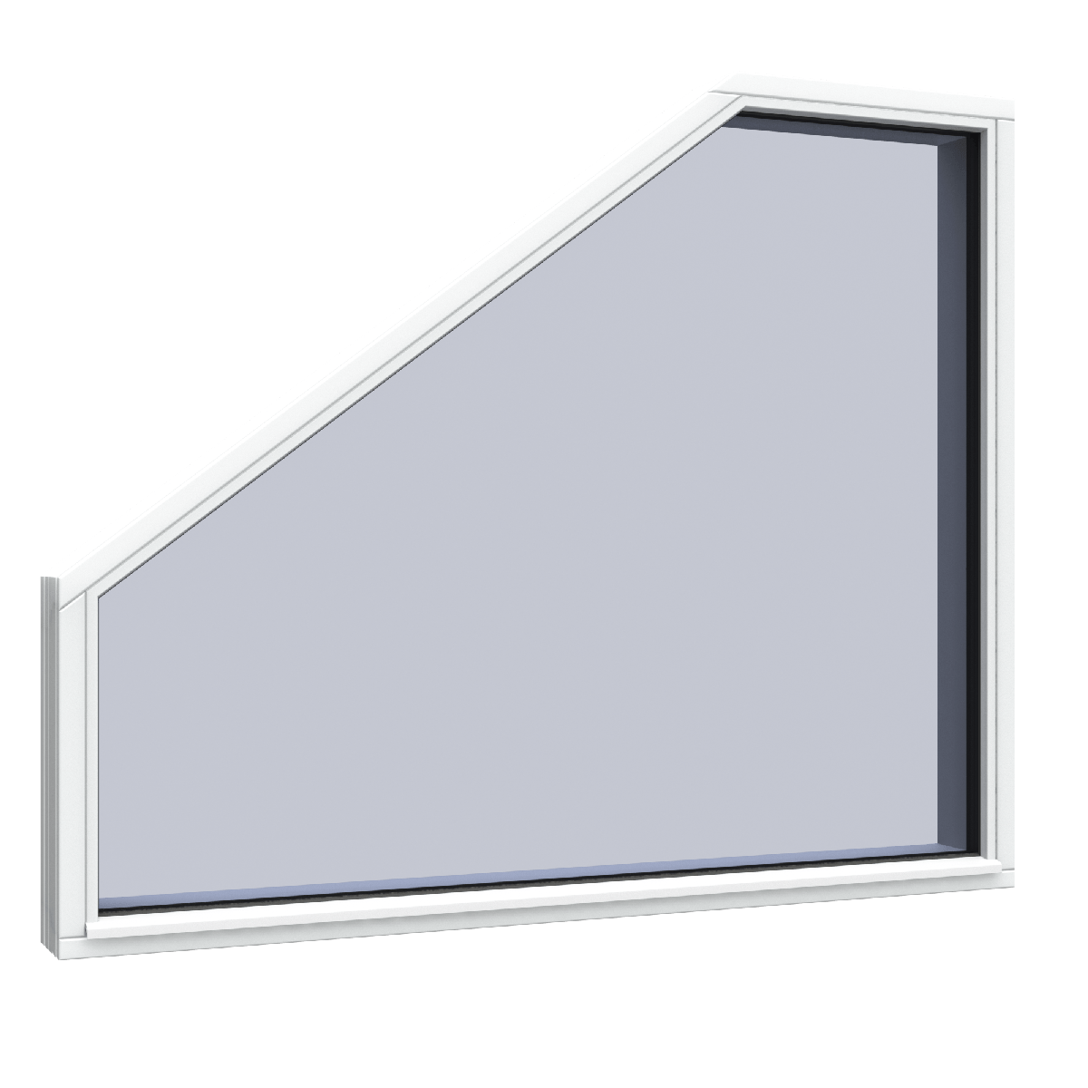 Festverglaste Schrägfenster